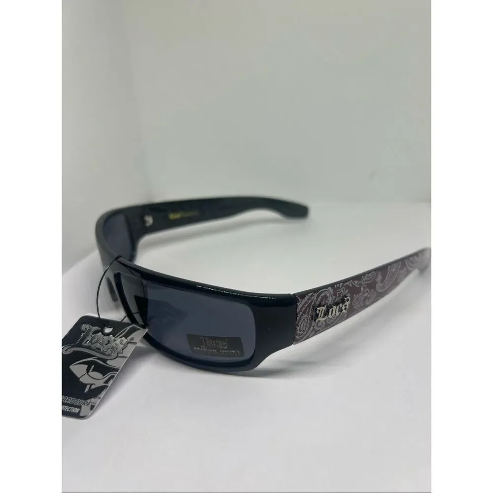 Locs Bandana Design Wraparound Sunglasses UV400 – New